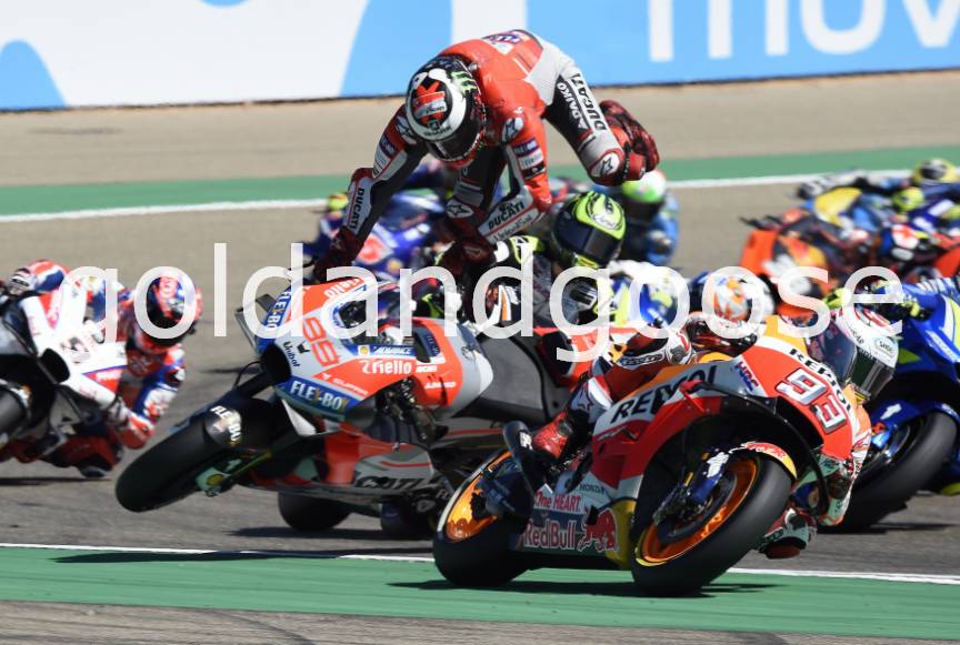 Lorenzo crash, Aragon MotoGP 2018