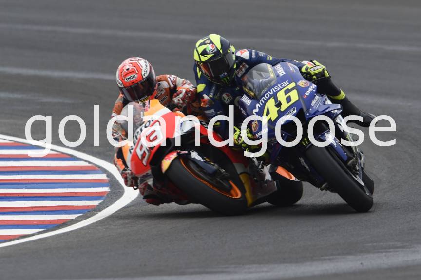 Marquez, Rossi crash, Argentinian MotoGP race 2018