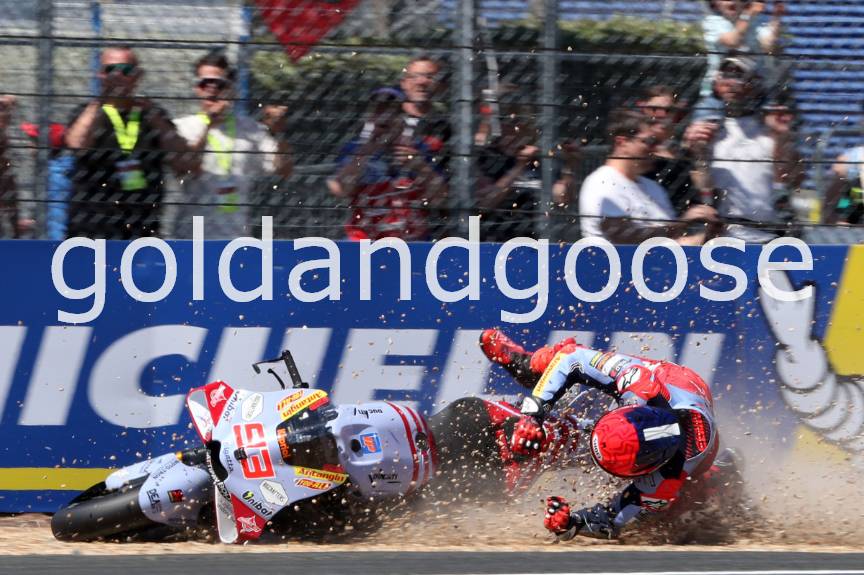 Marc Marquez crash, French MotoGP, 10 May 2024