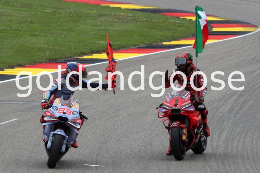 Marc Marquez, Francesco Bagnaia, MotoGP Race, German MotoGP, 7 July 2024