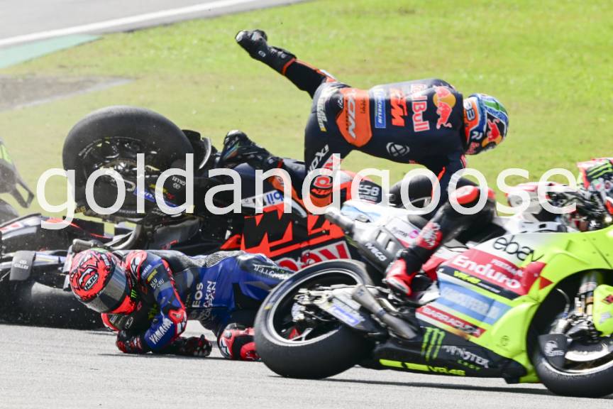 Brad Binder, Jack Miller, Fabio Quartararo Crash, MotoGP Race, Malaysian MotoGP, 3 November 2024